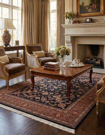 4' 5 x 6' Isfahan Rug