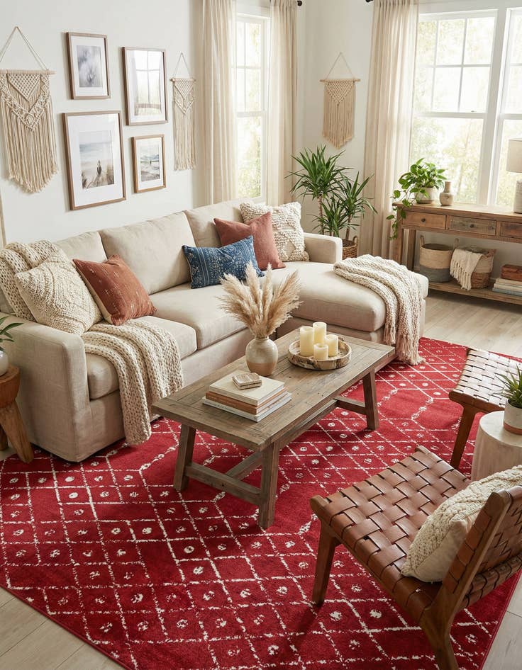 Detail image of  10' x 13' Paxon Trellis Rug