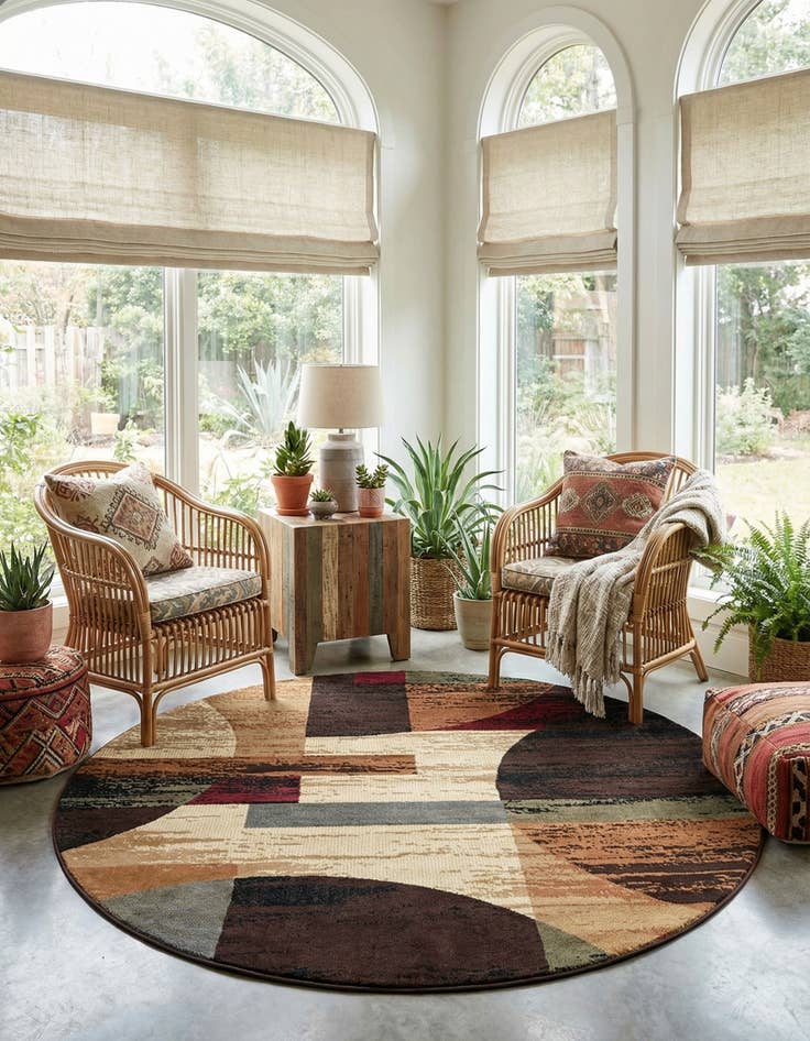 Detail image of 7' x 7' Cafe Round Rug