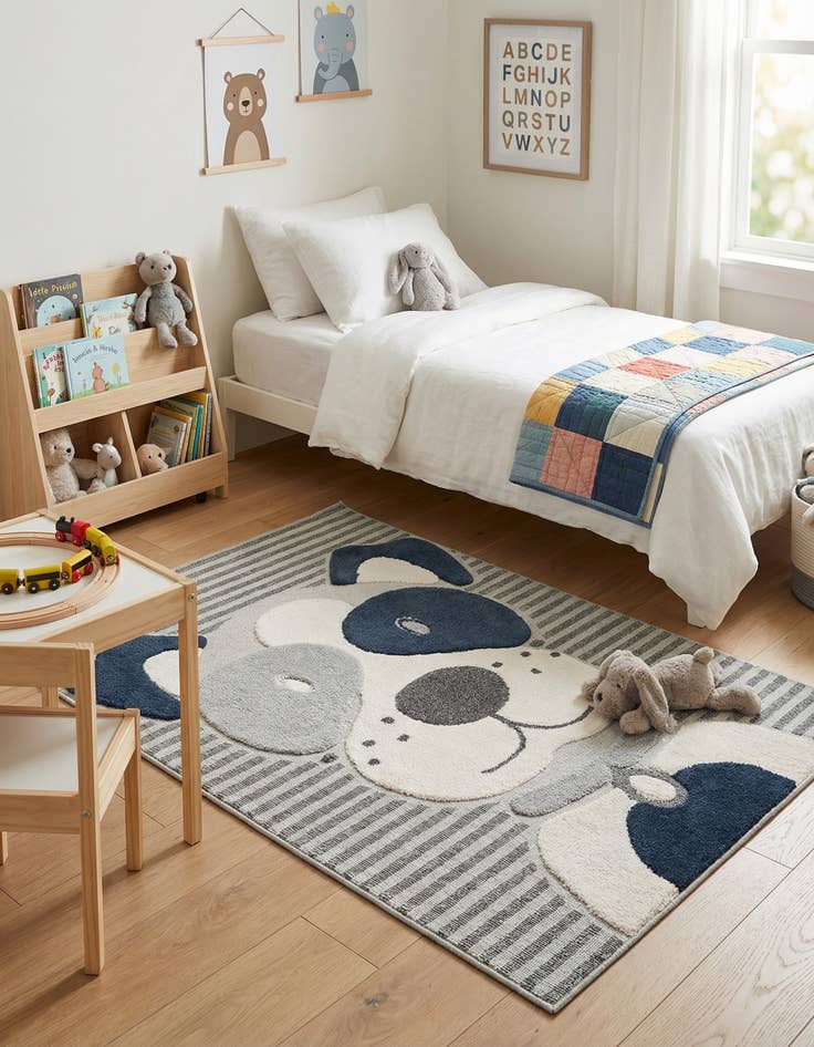 Detail image of 5' x 7' Whimsy Kids Rug