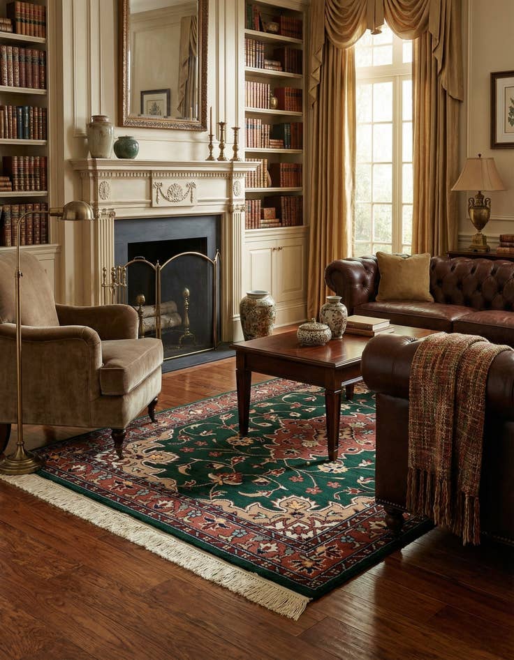 Detail image of  3' 2 x 5' 3  Hand Knotted Lahour Wool Rug