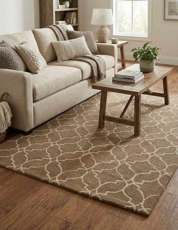 Detail image of 5' x 8' Luna Wool Rug