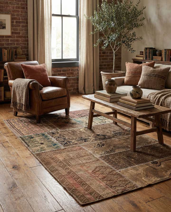 3' 3 x 5' 3 Hand Knotted Ultra Vintage Persian Wool Rug