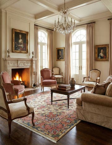 5' 2 x 7' 2 Tabriz Wool Rug