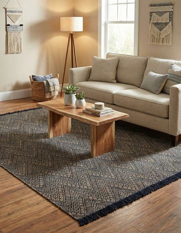 7' 10 x 10' Handmade Braided Jute Rug