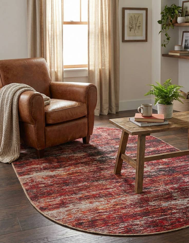 Detail image of  3' 6 x 5' 6 Asha Oval Rug