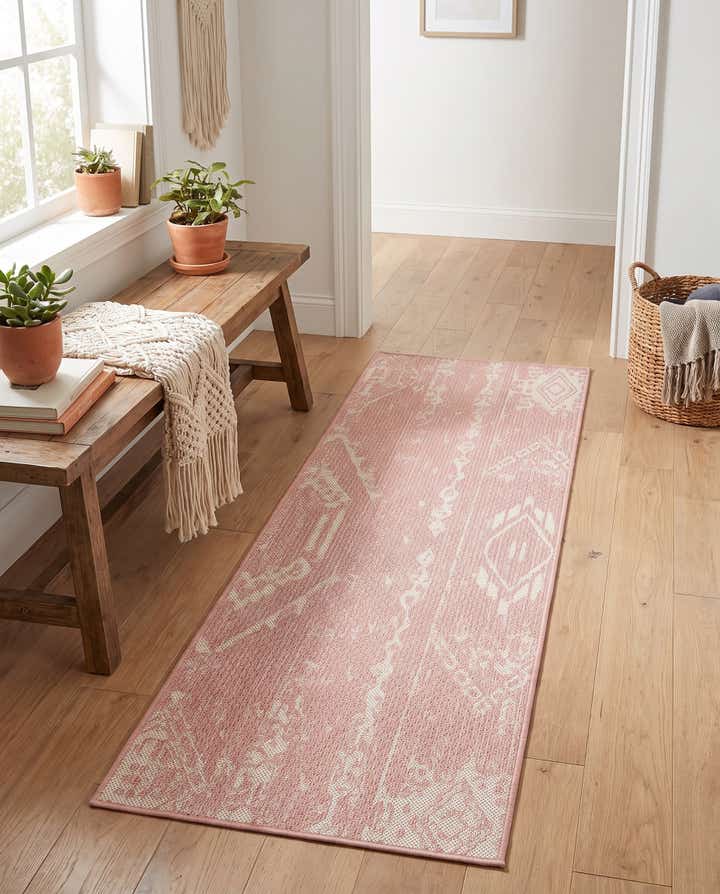 2' x 5' 3 Easy-Clean Bohemian Indoor / Outdoor Runner Rug