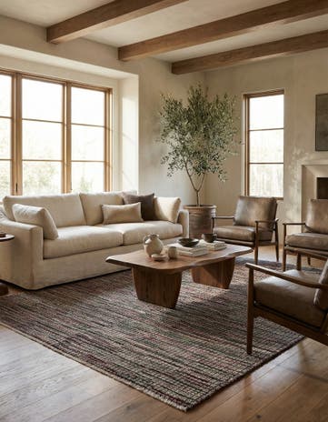 5' 6 x 7' 9 Hand Knotted Darya Wool Rug