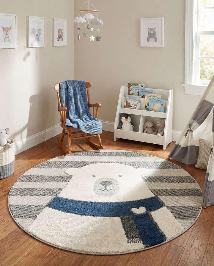 5' x 5' Whimsy Kids Round Rug