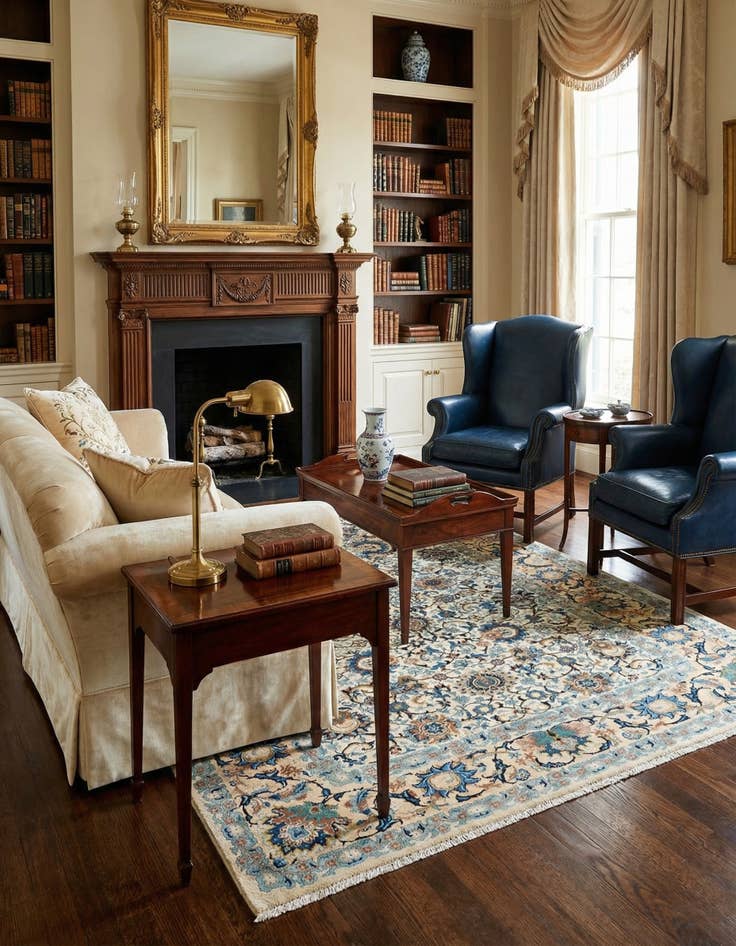 Detail image of 4' 6 x 6' 9 Tabriz Rug