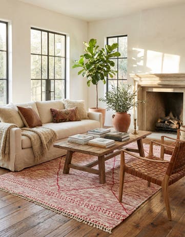 5' x 8' 5 Hand Knotted Moroccan Wool Rug