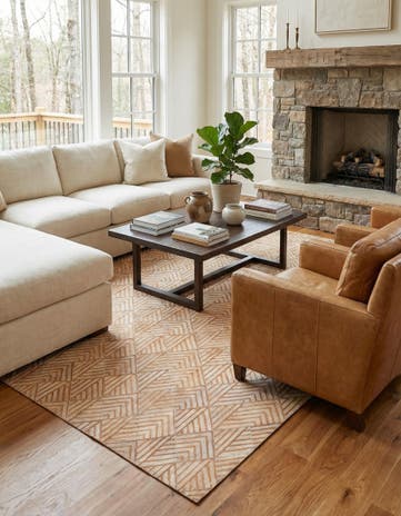 4' 10 x 8' Cowhide Rug