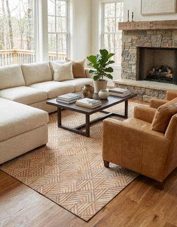 4' 10 x 8' Cowhide Rug