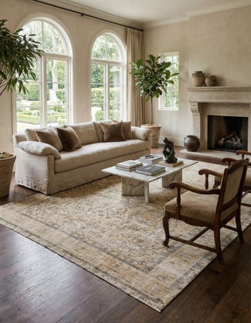 9' 9 x 12' 10 Hand Knotted Ultra Vintage Persian Wool Rug
