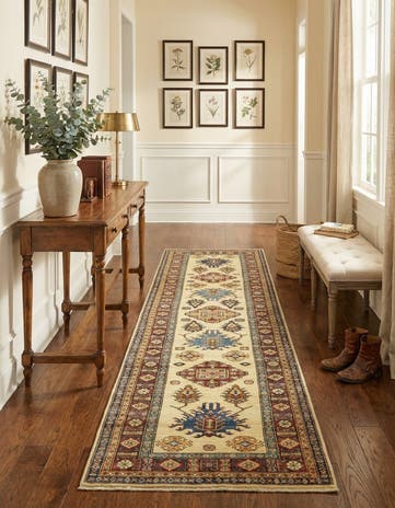 2' 8 x 9' 8 Hand Knotted Kazak Oriental Runner Rug