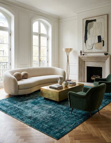 8' 9 x 13' 1 Hand Knotted Ultra Vintage Persian Wool Rug