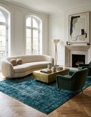 8' 9 x 13' 1 Hand Knotted Ultra Vintage Persian Wool Rug
