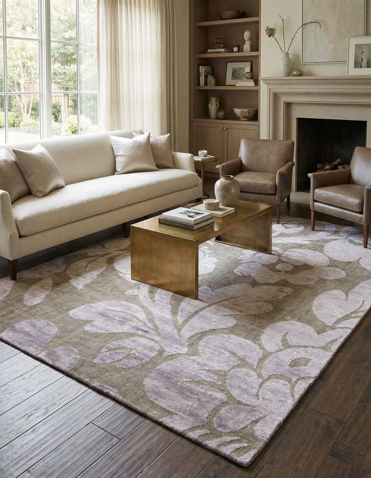 Detail image of  7' 4 x 9' 8  Hand Knotted Darya Rug