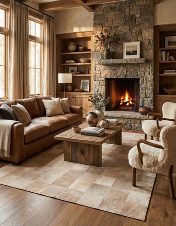 5' 1 x 8' Cowhide Rug