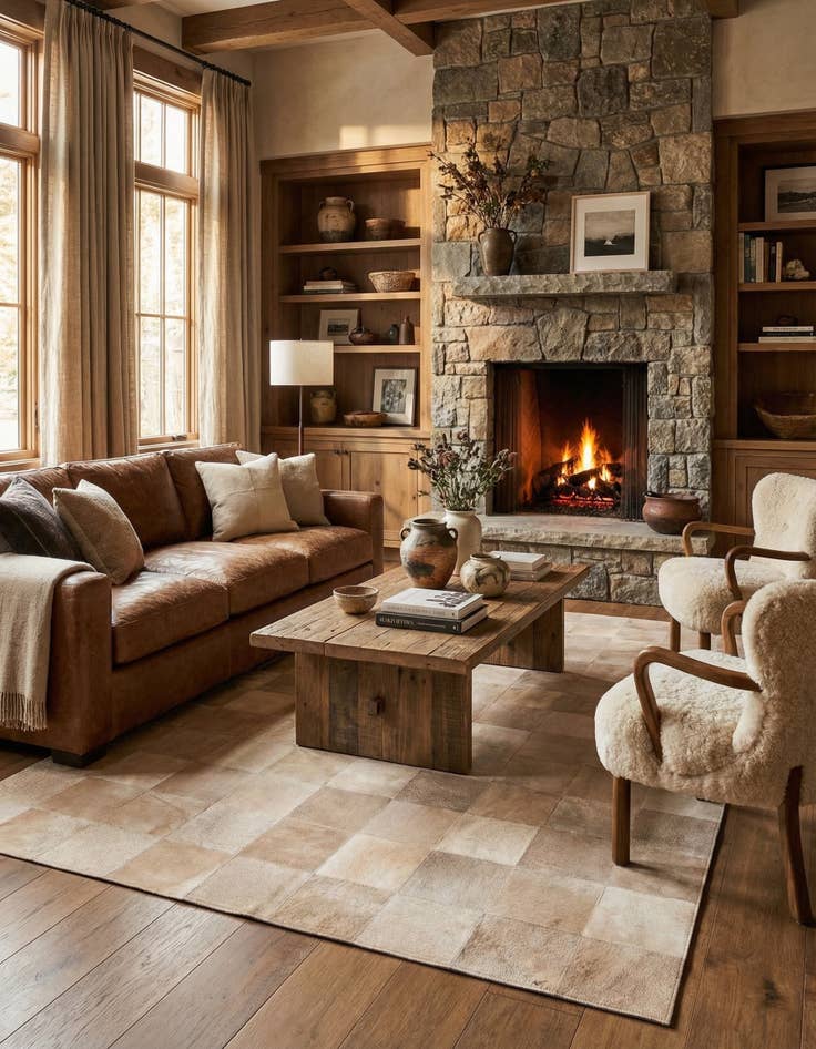 Detail image of 5' 1 x 8' Cowhide Rug