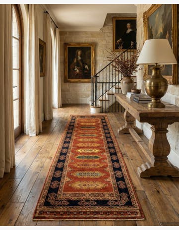 2' 8 x 12' 7 Luribaft Wool Runner Rug