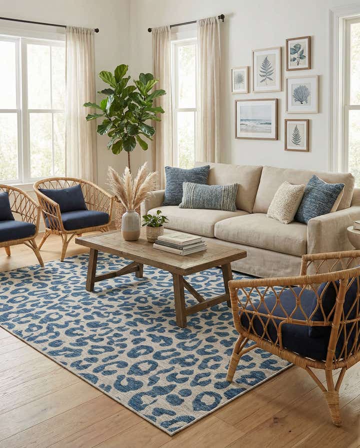 6' x 9' Easy-Clean Safari Indoor / Outdoor Rug