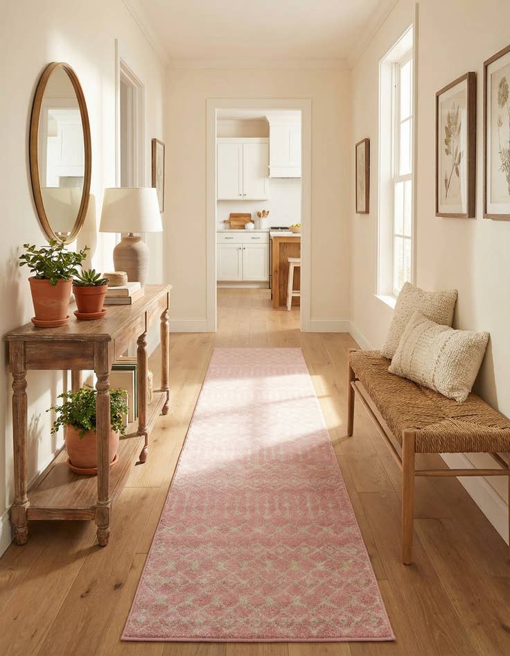 Detail image of 2' 7 x 12' Moroccan Trellis Runner Rug