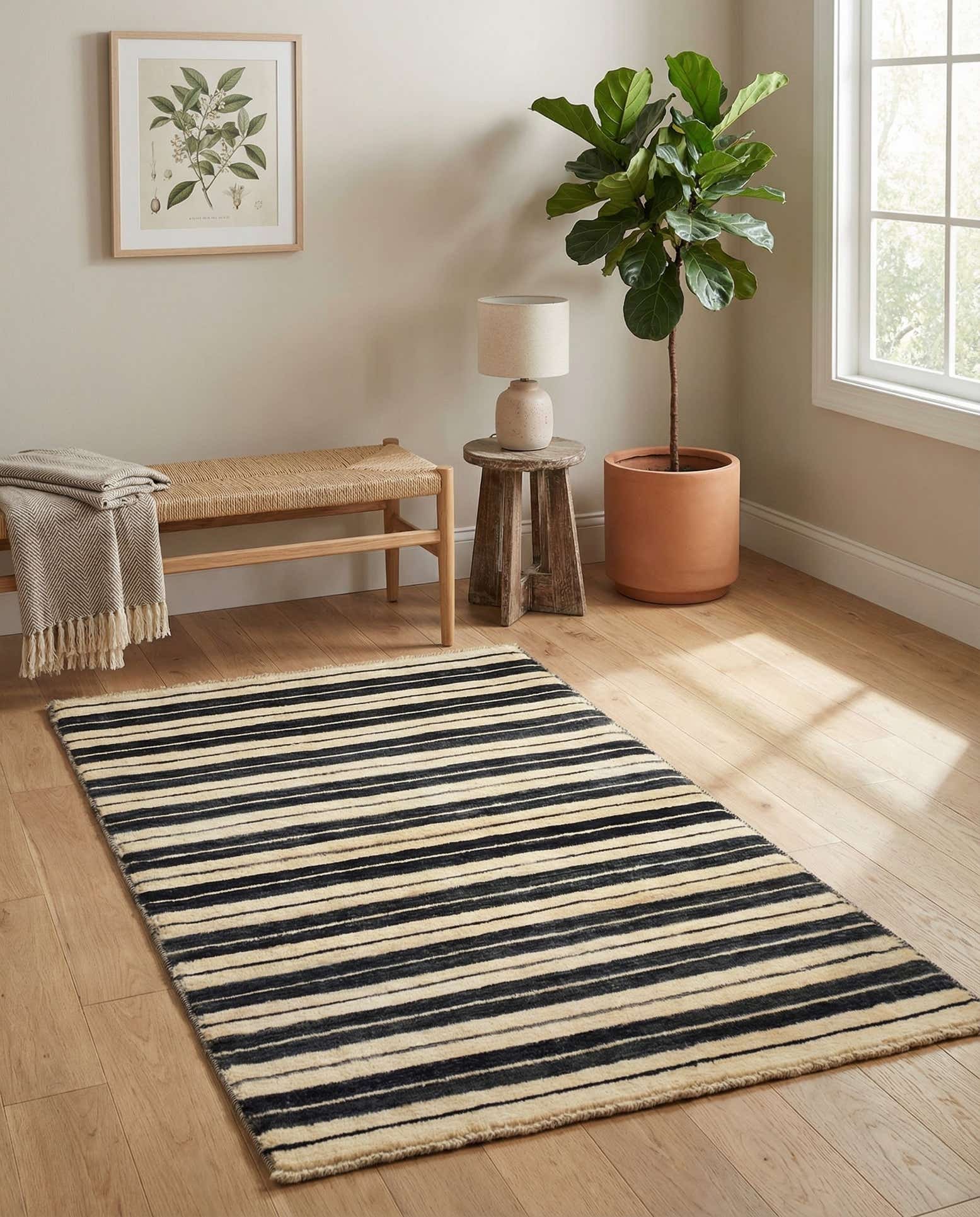 3' x 4' 10 Hand Knotted Modern Ziegler Rug
