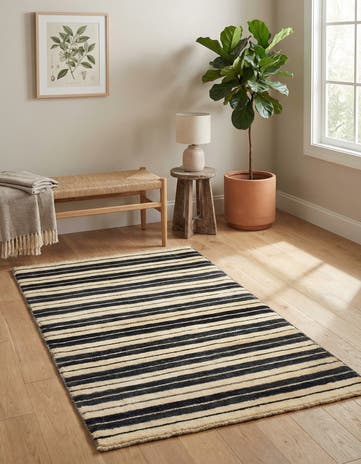 3' x 4' 10 Hand Knotted Modern Ziegler Rug