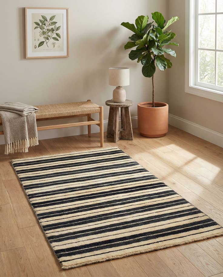 Detail image of 3' x 4' 10 Hand Knotted Modern Ziegler Rug