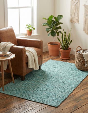 3' 3 x 5' 1 Handmade Braided Jute Rug