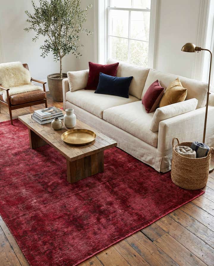 4' 6 x 7' 6 Hand Knotted Ultra Vintage Persian Wool Rug