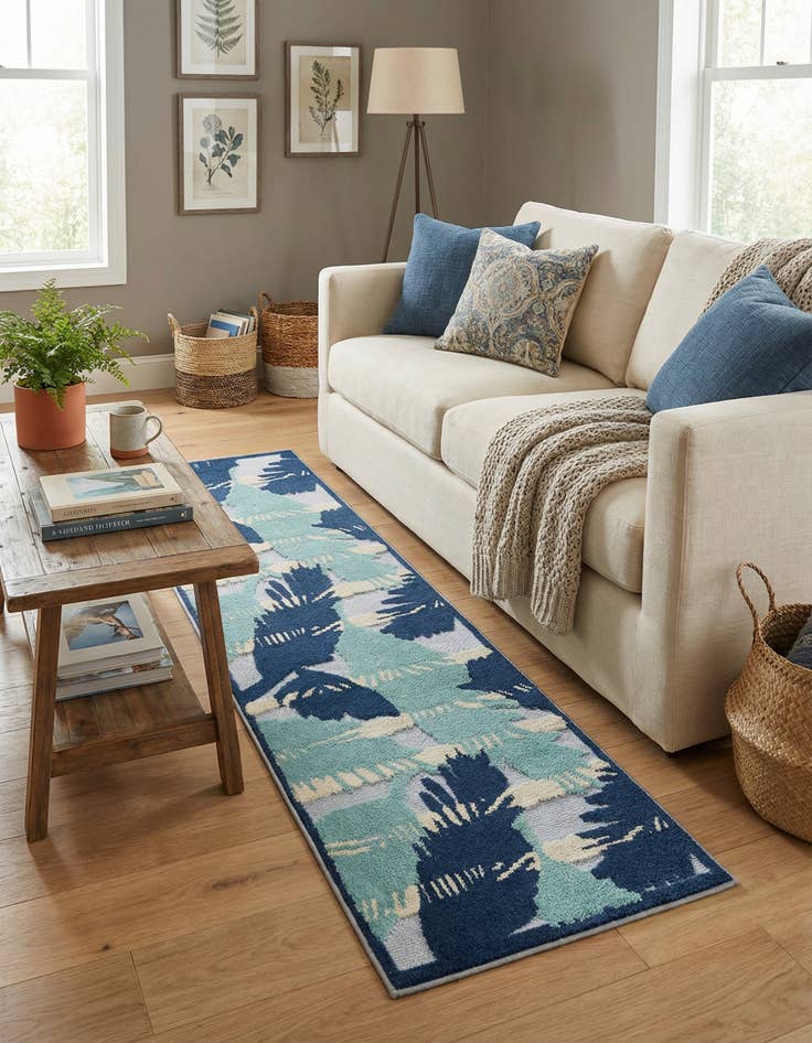 Detail image of 2' x 8' Easy-Clean Aruba Indoor / Outdoor Runner Rug