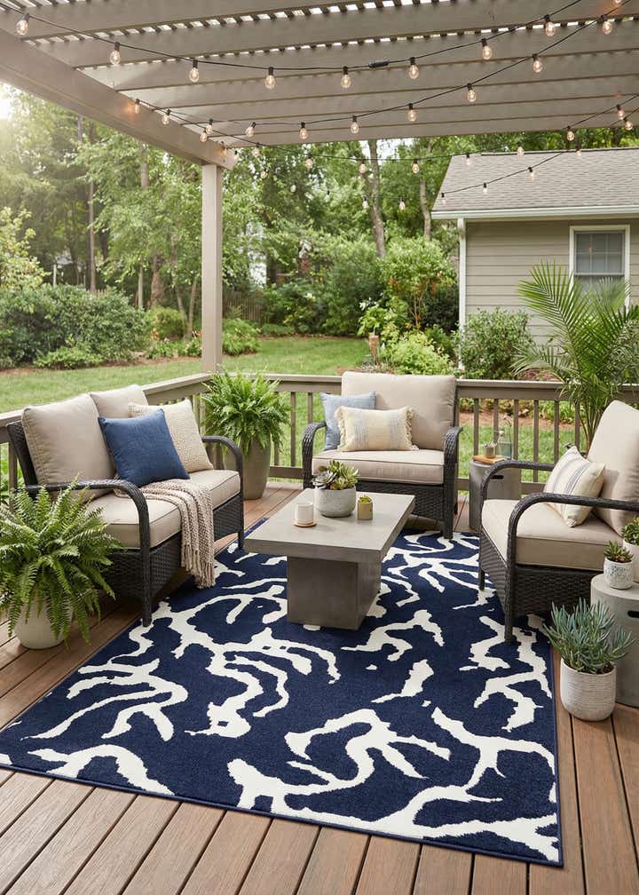 5' x 8' Easy-Clean Sabrina Soto Indoor / Outdoor Rug