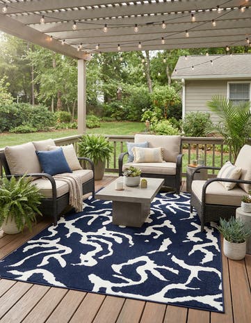 5' x 8' Easy-Clean Sabrina Soto Indoor / Outdoor Rug