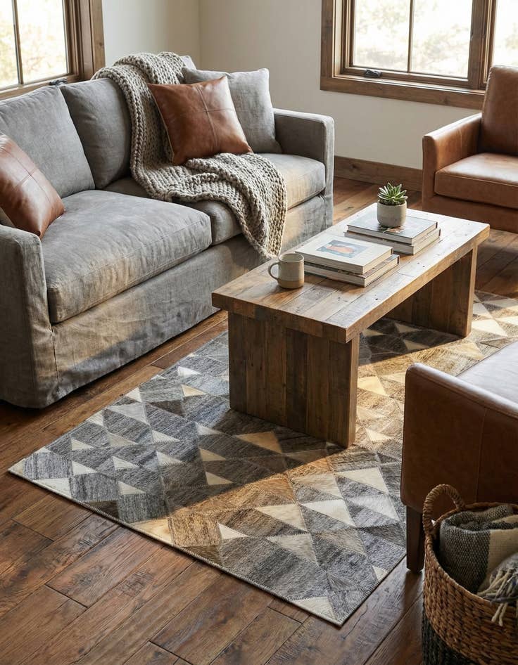 Detail image of  2' 2 x 3' 2 Cowhide Rug