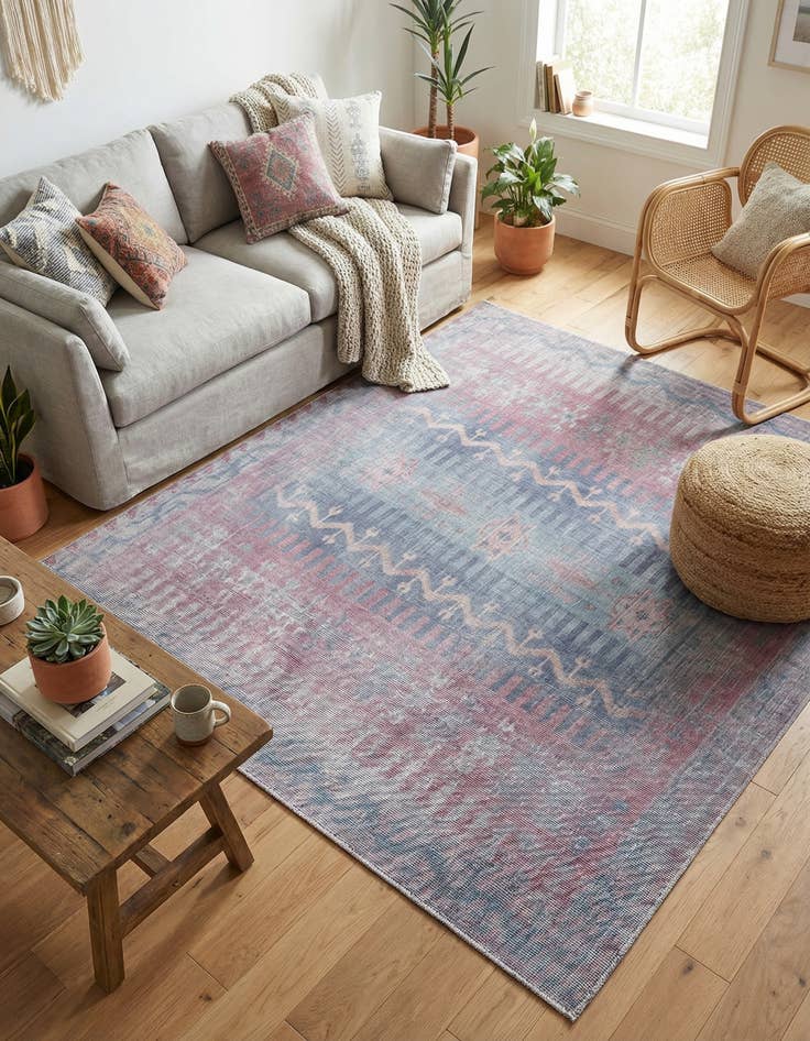 Detail image of  7' 3 x 7' 3  Washable Sisu Square Rug