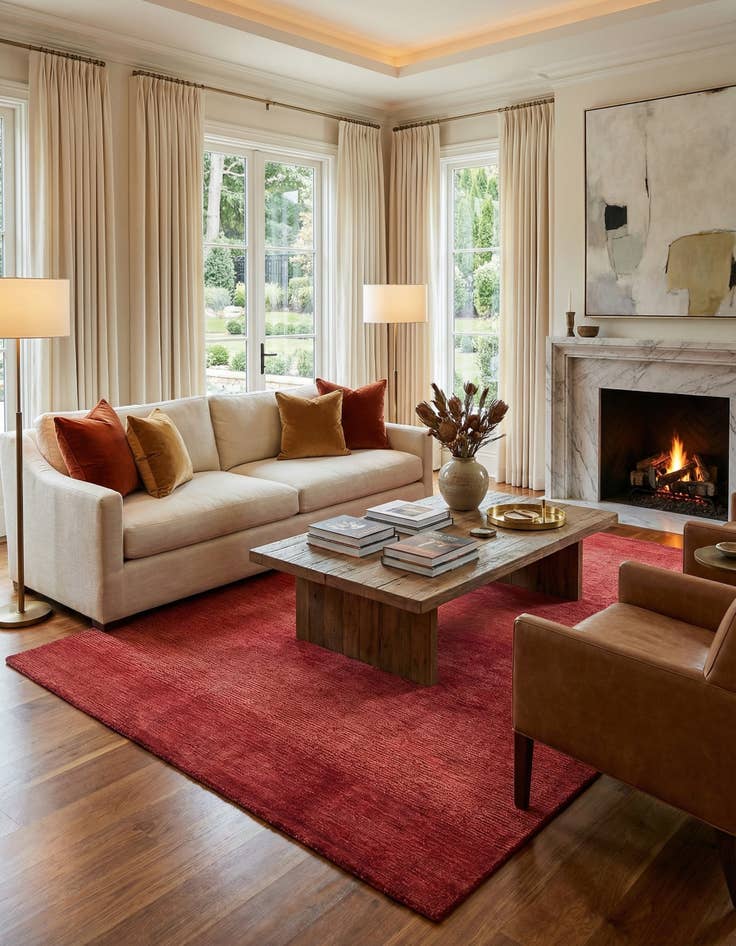 Detail image of 5' 3 x 7' 7  Hand Knotted Darya Wool Rug