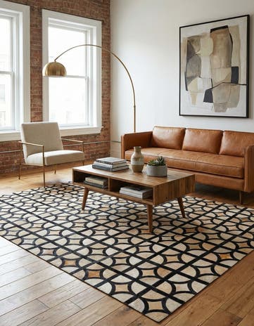 5' x 7' 10 Cowhide Rug