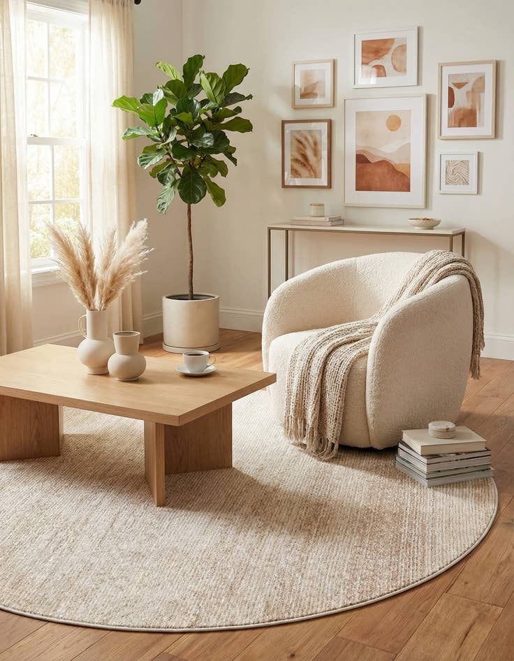 Detail image of 7' 10 x 7' 10 Gemstone Round Rug