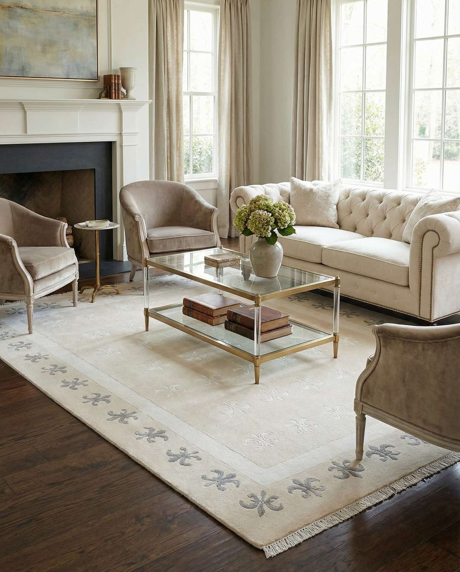 5' 5 x 8' Hand Knotted Darya Wool Rug
