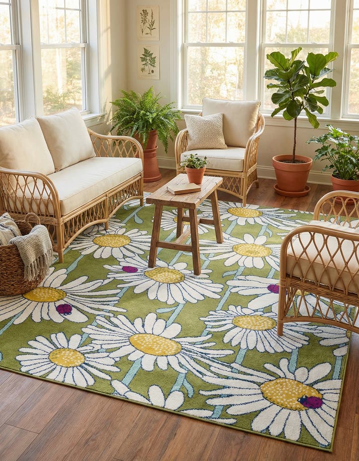 7' 10 x 7' 10 Bloom Square Rug