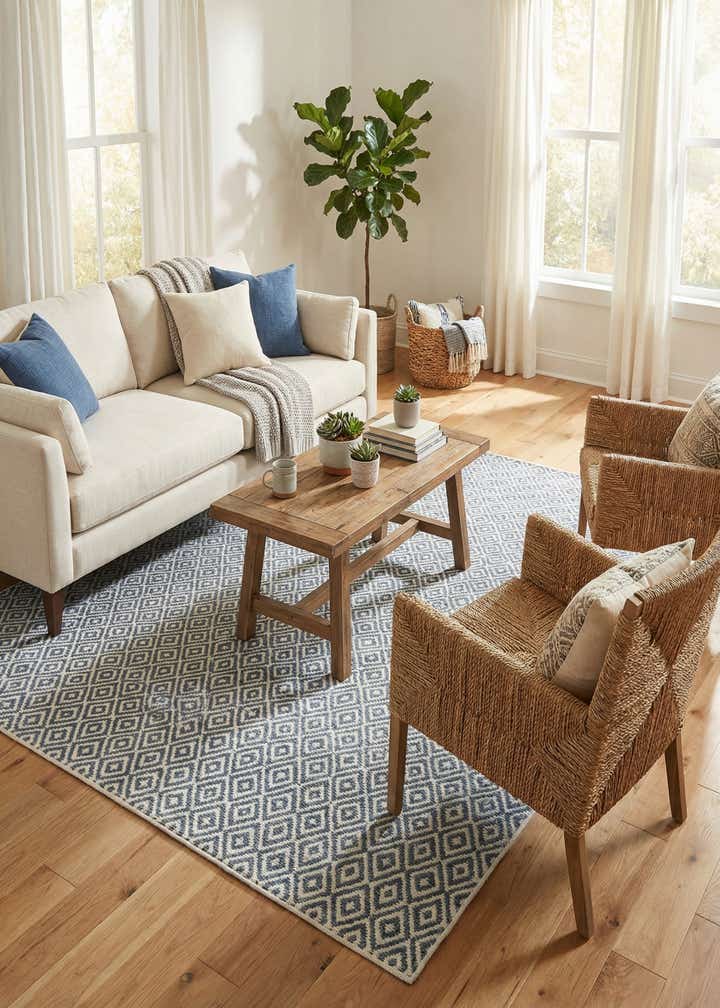 10' 8 x 10' 8 Easy-Clean Jill Zarin Costa Rica Indoor / Outdoor Square Rug