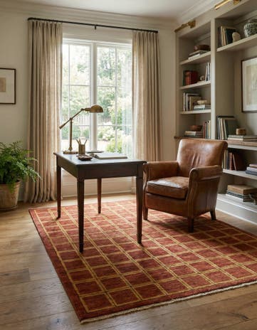 4' 10 x 6' 5 Hand Knotted Modern Ziegler Rug