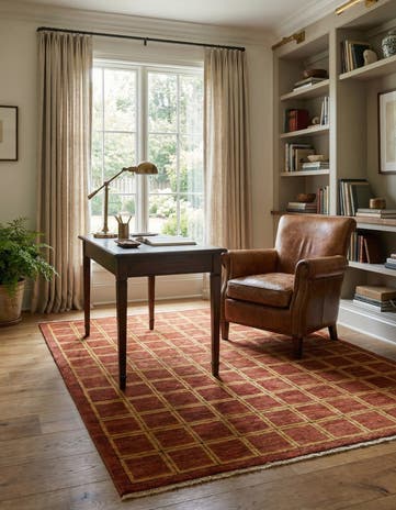 4' 10 x 6' 5 Hand Knotted Modern Ziegler Rug