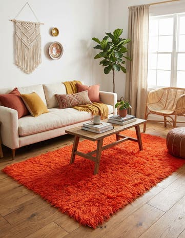 3' 2 x 5' 6 Hand Knotted Moroccan Wool Rug