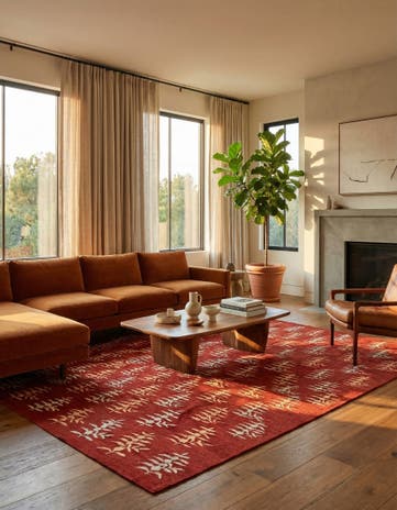 5' 11 x 7' 10 Hand Woven Kilim Modern Rug