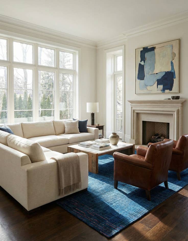 Detail image of 10' 3 x 12'  Hand Knotted Darya Wool Rug