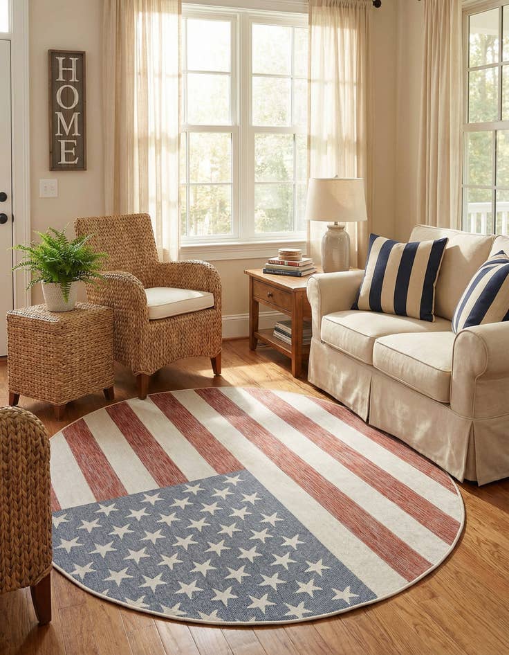 Detail image of 7' 10 x 10'  Washable Jill Zarin Indoor / Outdoor Oval Rug