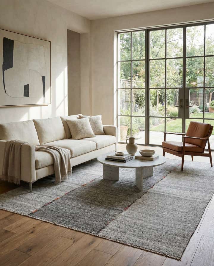 250cm x 295cm Handgewebt Kilim Modern Wolle Teppich